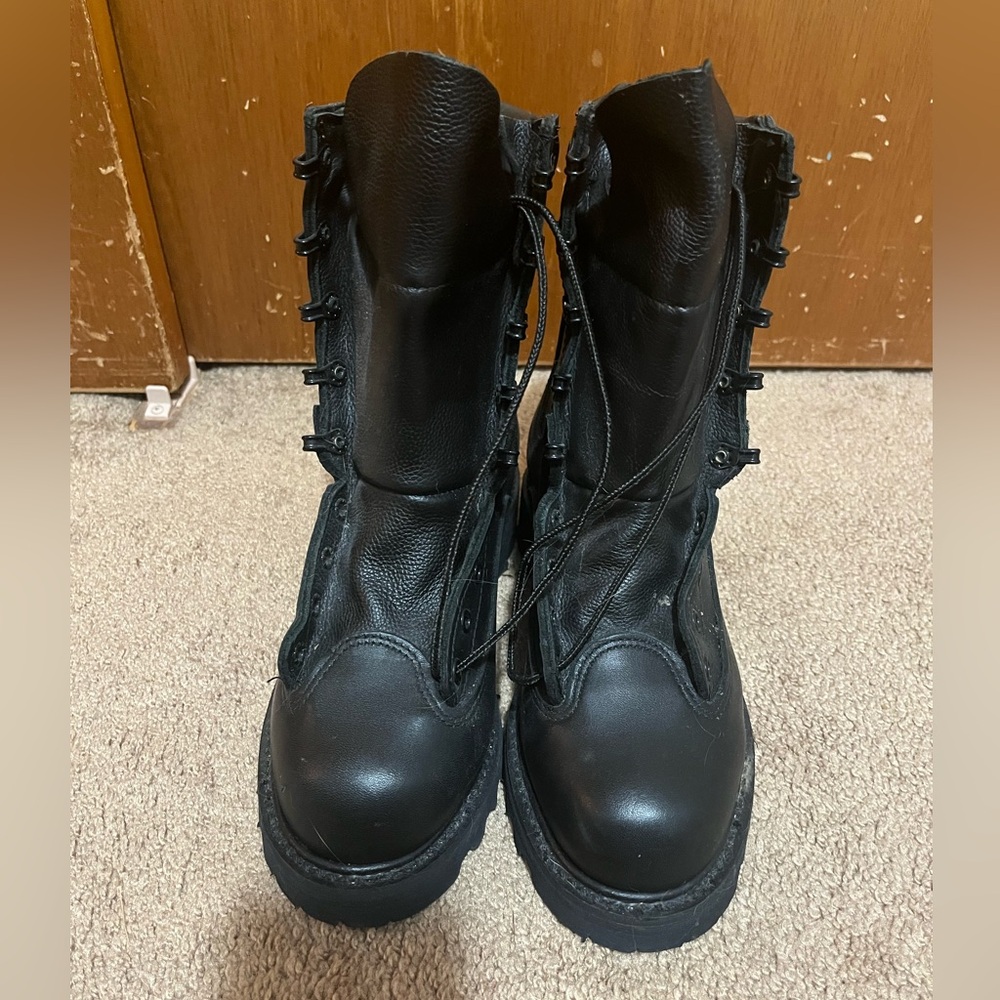 Black Lace-Up Tactical Work Boot